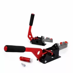   Hydraulic Handbrake with 0.75” Master Cylinder – Reversible, Lockable – Red