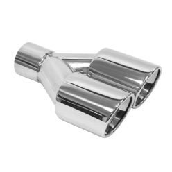 Exhaust Tip 80mmx2 enter 60mm Polished