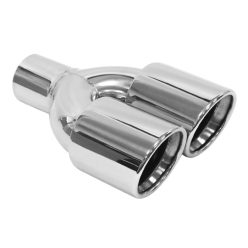 Exhaust Tip 89mmx2 enter 63mm Polished