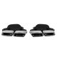 Exhaust Tip 285x80mm enter 160x100mm Mercedes W212 Polished Set