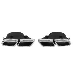  Exhaust Tip 285x80mm enter 160x97mm Mercedes W212 Polished Set