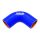 Silicone Hose 90 Degree Elbow TurboWorks PRO 51mm, Blue