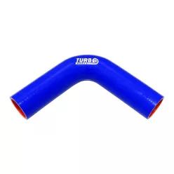 Silicone Hose 90 Degree Elbow XL TurboWorks PRO 80mm, Blue
