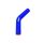 Elbow 45deg TurboWorks Pro Blue 76mm XL