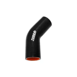 Szilikoncső 45 Fokos Könyök TurboWorks PRO 63mm, Fekete