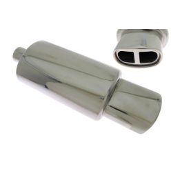 Rear Muffler TurboWorks 80x145mm inlet 63,5mm