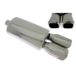 Rear Muffler TurboWorks 2x75x86mm inlet 63,5mm