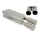 TurboWorks sport muffler 63 mm inlet, 2x77 mm outlet