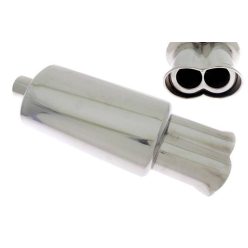 Rear Muffler TurboWorks 95x155mm inlet 63,5mm