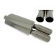 Rear Muffler TurboWorks 2x76mm inlet 63,5mm