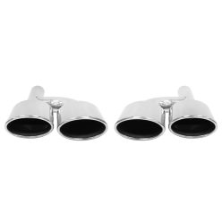 Exhaust Pipe End 126x74mm input 51mm Mercedes C63 AMG