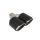 Exhaust Tip 114mmx2 enter 63mm Carbon Matte
