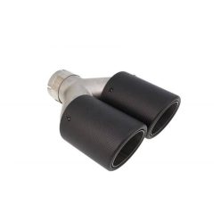 Exhaust Tip 89mmx2 enter 63mm Carbon Matte