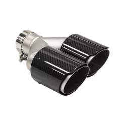 Exhaust Tip 89mmx2 enter 57mm Right Carbon Gloss