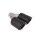 Exhaust Tip 114mmx2 enter 76mm Carbon Matte