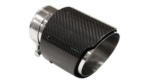 Exhaust Tip 101mm enter 70mm Carbon Gloss
