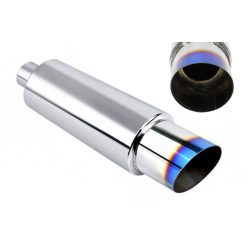 Rear Muffler TurboWorks 89mm inlet 63mm Burn