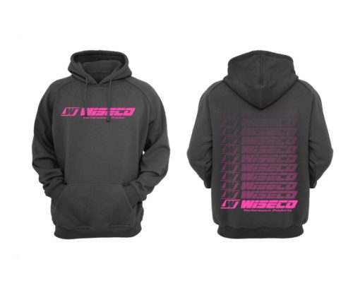 Wiseco Auto Hoodie. Pink Ink Sport Tek Brand sweatshirt-S