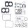 Cometic Complete Gasket Set Subaru '04-05 EJ205 93.00mm